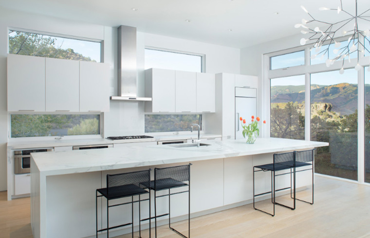 High Gloss PVC Kitchen Cabinet