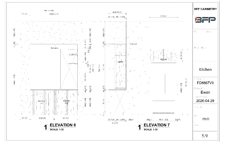 FD8867V9 Kitchen and wardrobe drawings from BFP_05