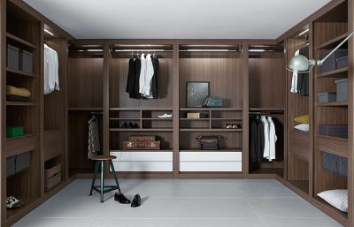 Europeisk stil melamin walk-in closet
