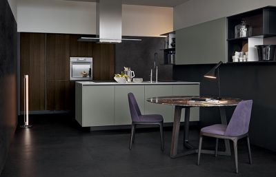 Mea hoʻolālā hale ʻaina lāʻau a me ka lumi kuke hina ʻelua leo