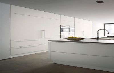  2021 Newest White Lacquer Paint Matt Finish Kitchen Cabinets
