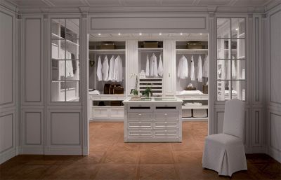 Europeisk stil vit PVC-walk-in-garderob