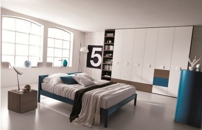 Modern Melamine Door Wardrobe Cabinet With Open Cabinet