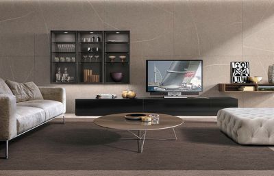 Individual House Luxury Drawer TV Cabinet