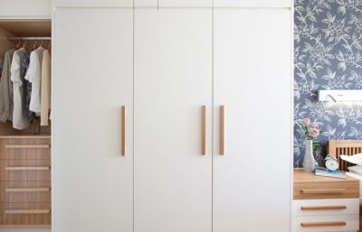 Modern Lacquer finished Swing Door Wardrobe