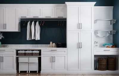 Modern Laundry PVC Finish Shaker Design