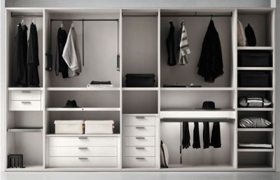 Modern stil melamin lyxig walk-in closet