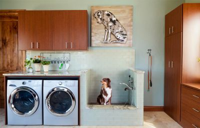 클래식 우드 그레인 맞춤형 욕실 세면대 캐비닛