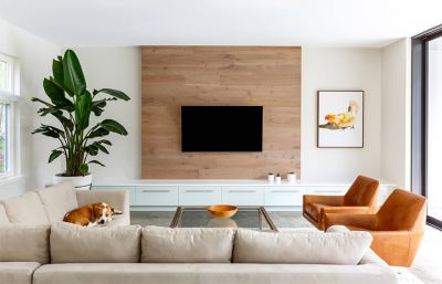 High Gloss PVC living Room With Aluminum Handle