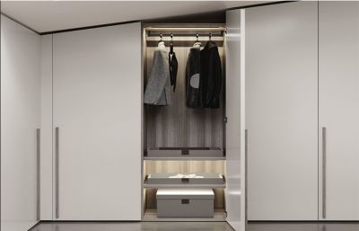 Modern MDF Material Door Wardrobe Cabinet With Hinge Cabinet