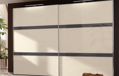 White Matt Finish Melamine Wardrobe