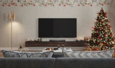 Modern Wood Grain TV Cabinets 