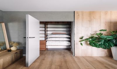 Custom Built-in Linen Cabinets for Tidy, Organized Home Storage