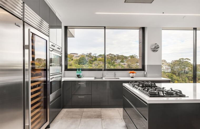 Bespoke High Gloss Lacquer 2 Pack Home Furniture Modern Kitchen Cabinets