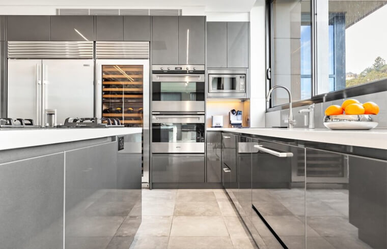 Bespoke High Gloss Lacquer 2 Pack Home Furniture Modern Kitchen Cabinets