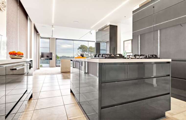 Bespoke High Gloss Lacquer 2 Pack Home Furniture Modern Kitchen Cabinets