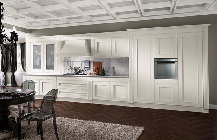 Luxury White Solid Wood Kitchen Cabinets
