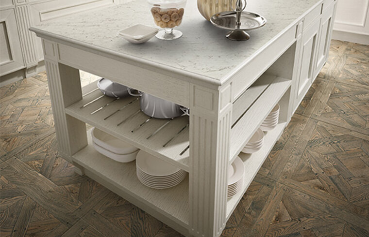 Luxury White Solid Wood Kitchen Cabinets