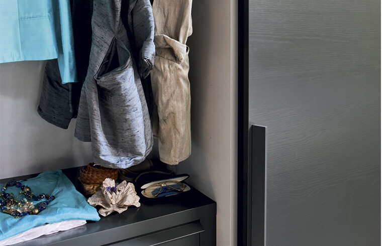 モダンなヨーロピアンスタイルのメラミン製スライドドアワードローブ