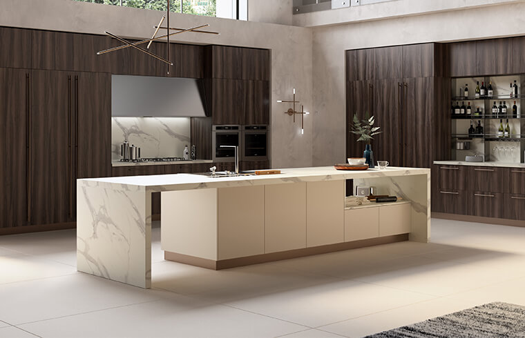 Vertical Wood Veneer Kitchen Cabinet Vertical Wood Veneer Kitchen Cabinet