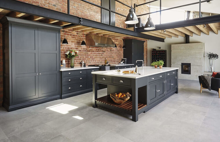 Dapur PVC Gaya Klasik Panel Shaker