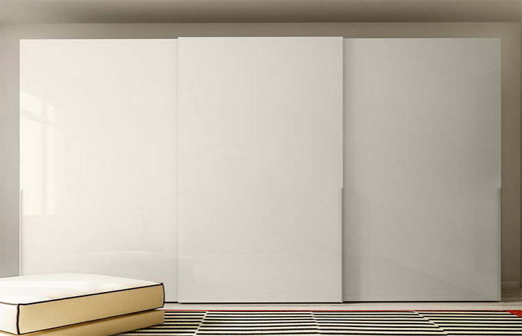 Modern Basit Stil Melamin Sürgülü Kapılı Gardırop