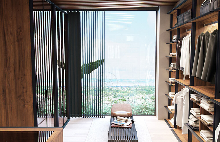 Modern Luxury Wood Melamine Walk-in Wardrobe