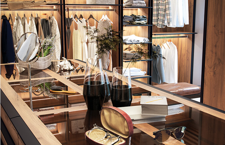 Modern Luxury Wood Melamine Walk-in Wardrobe