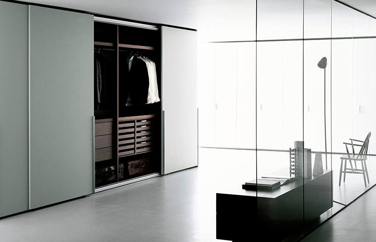 ארון הזזה מלמין בעיצוב פשוט עכשווי