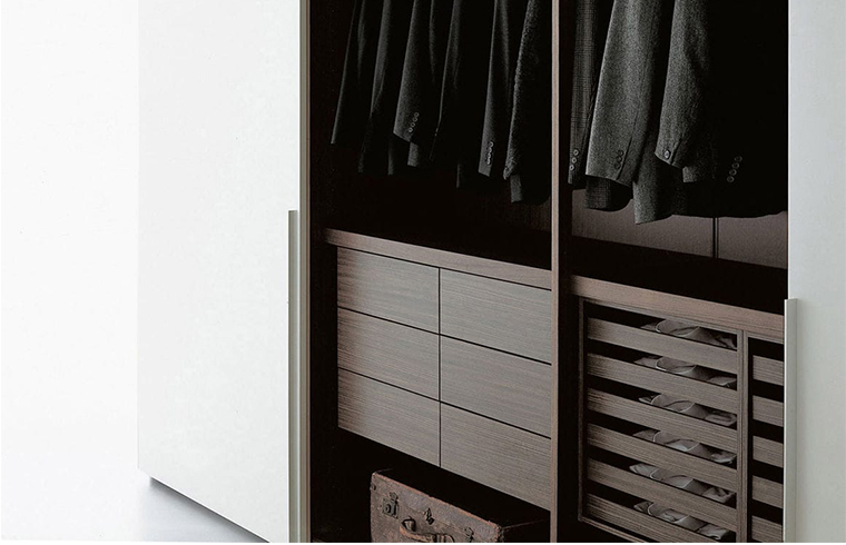 ארון הזזה מלמין בעיצוב פשוט עכשווי