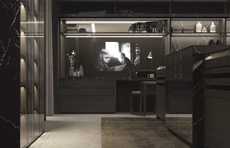 High-end and Modern Walk in Closet