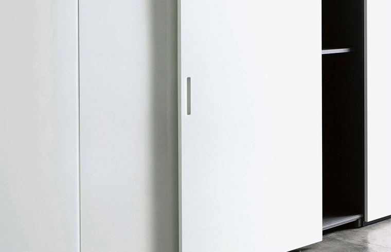 Contemporary Simple Luxury Design Melamine Sliding Door Wardrobe