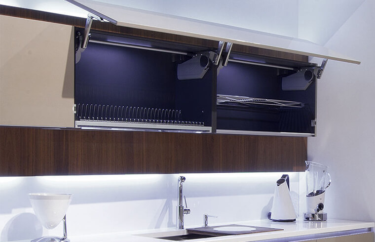 Wood Veneer Kitchen Cabinets