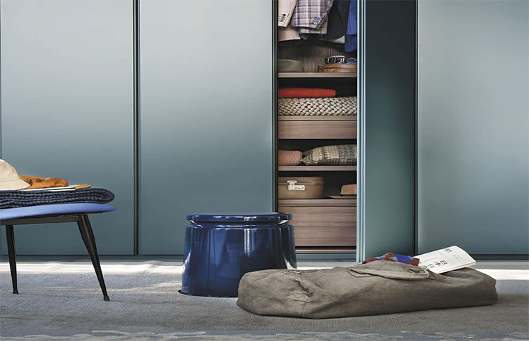 Nútímalegur, einfaldur fataskápur úr melamine-lömum