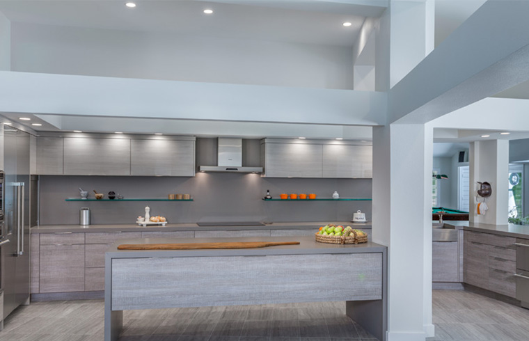 Luxury Customized Laminate Kitchen Cabinets 