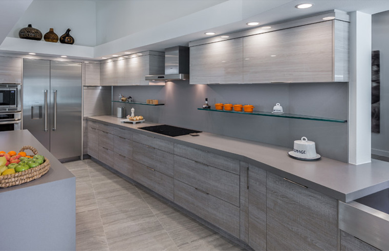 Luxury Customized Laminate Kitchen Cabinets 