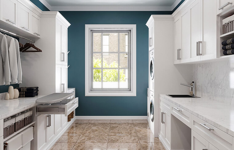 Modern Laundry PVC Finish Shaker Design