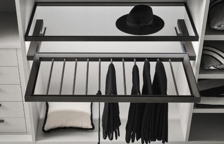 Einföld hönnun á hvítum melamin fataskáp