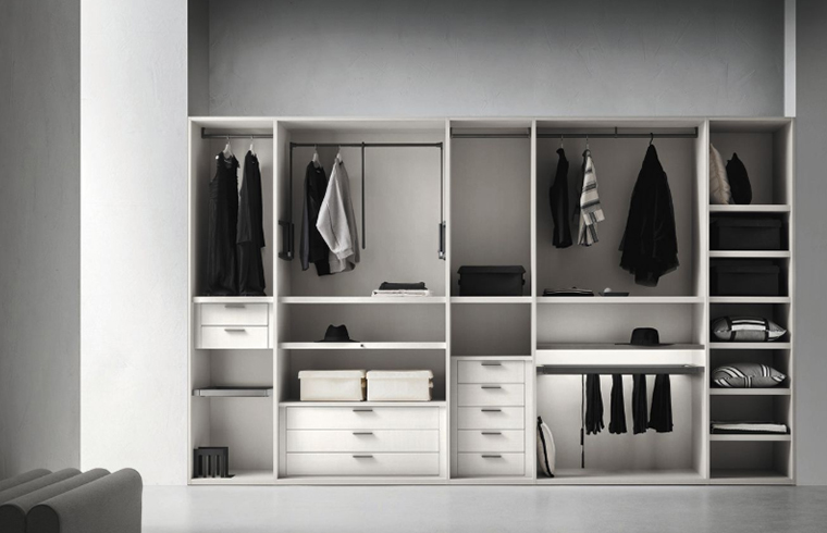 สไตล์โมเดิร์นเมลามีนหรูหรา Walk in Closet