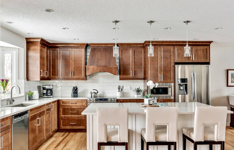 High End Luxurious Oak Wood Veneer Kitchen Cabinets High End Luxurious Oak Wood Veneer Kitchen Cabinets