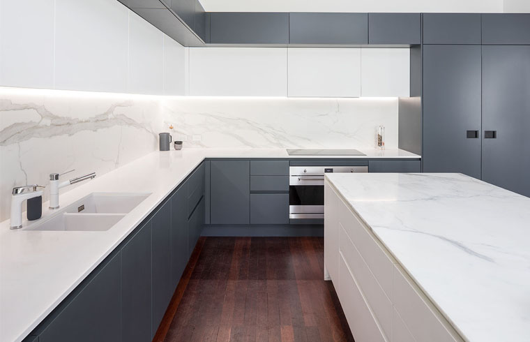 Modern Matt Finish Laminates Kitchen Cabinets