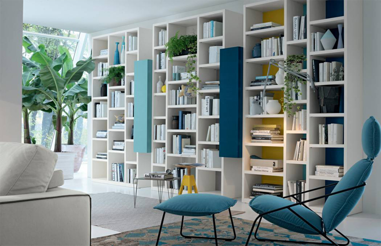 Wood Book Cabinet For Living Room