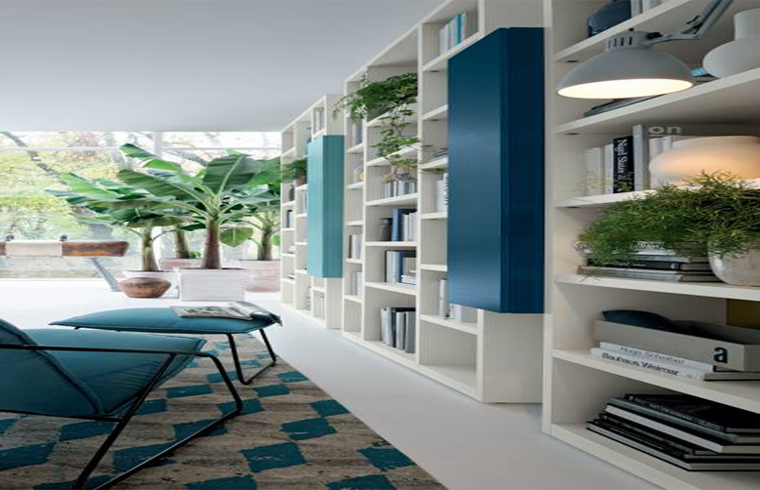 Wood Book Cabinet For Living Room