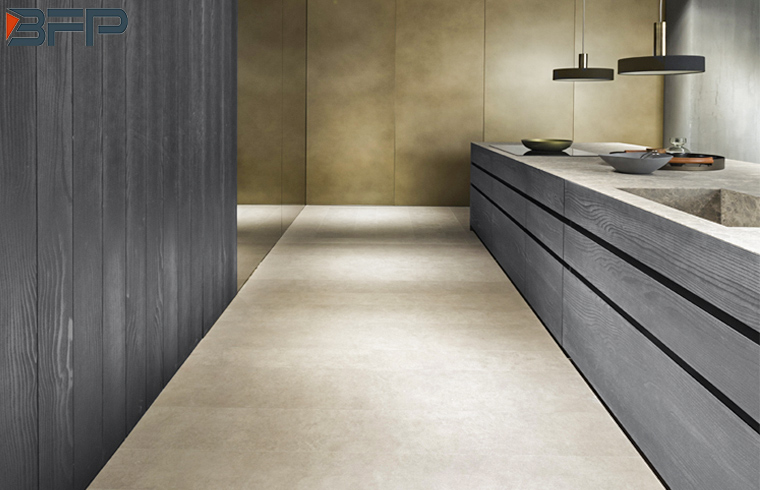 Modern Luxury Wooden Gray High Pressure Laminated Kitchen Cabinet