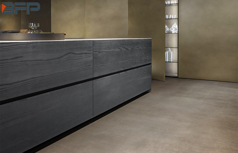 Modern Luxury Wooden Gray High Pressure Laminated Kitchen Cabinet
