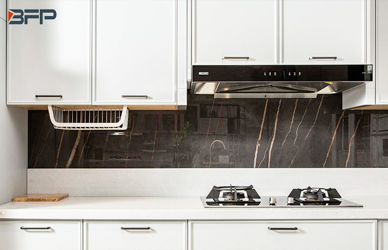 Australian Style Classic Matt Finish White L-Shape PVC Kitchen Cabinets