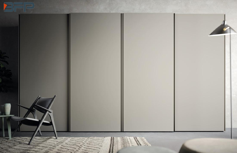 Lemari Pakaian Pintu Geser Overhang Gaya Modern Buatan Cina
