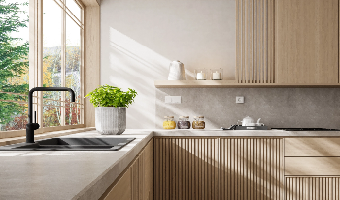 Modern  Wood Kitchen Cabinets |Natural Custom Kitchen Cabinetry - BFP Cabinetry