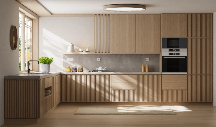 Modern  Wood Kitchen Cabinets |Natural Custom Kitchen Cabinetry - BFP Cabinetry