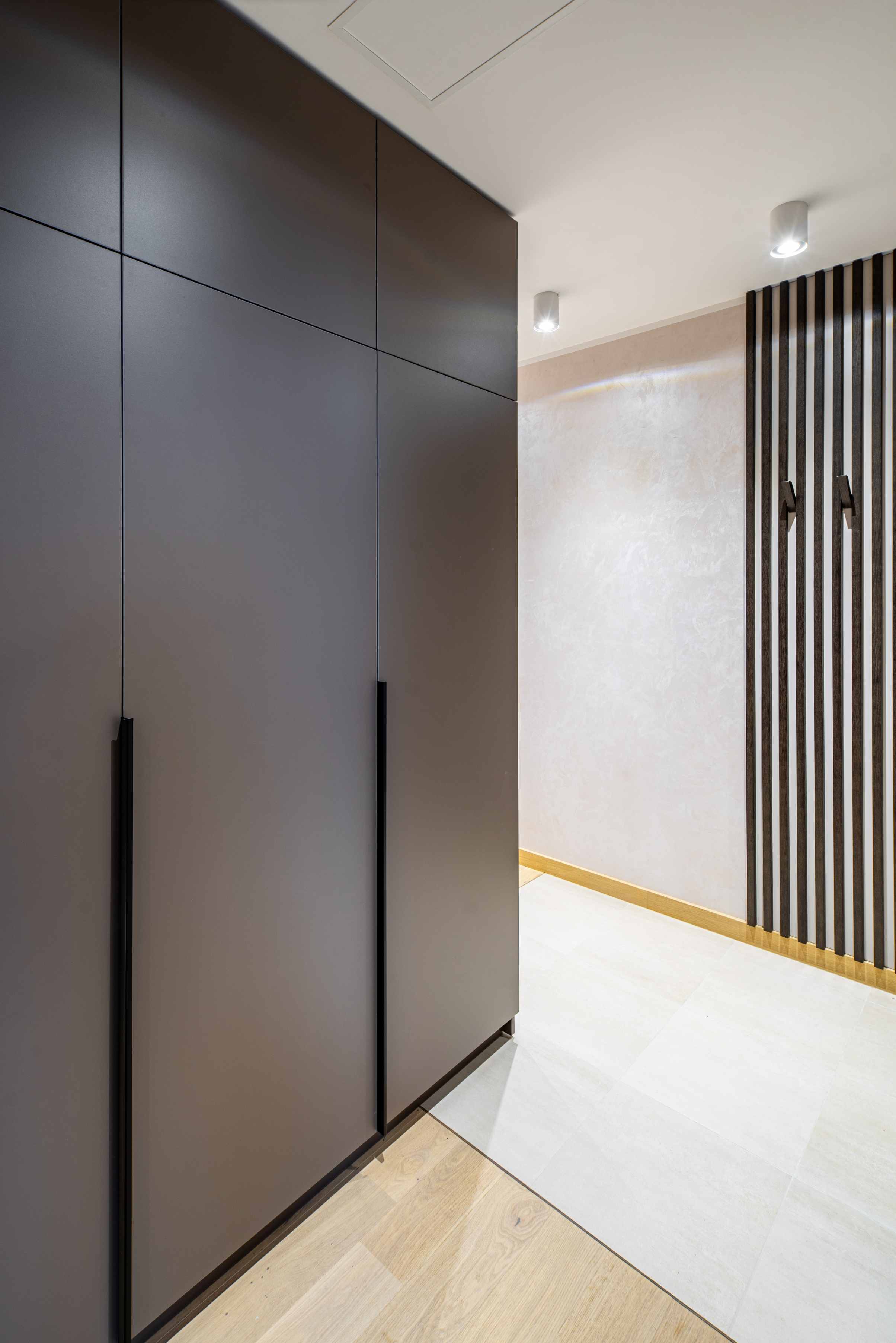 Modern Matte Swing Door Wardrobe | Custom Built-In Cabinet- BFP Cabinetry
